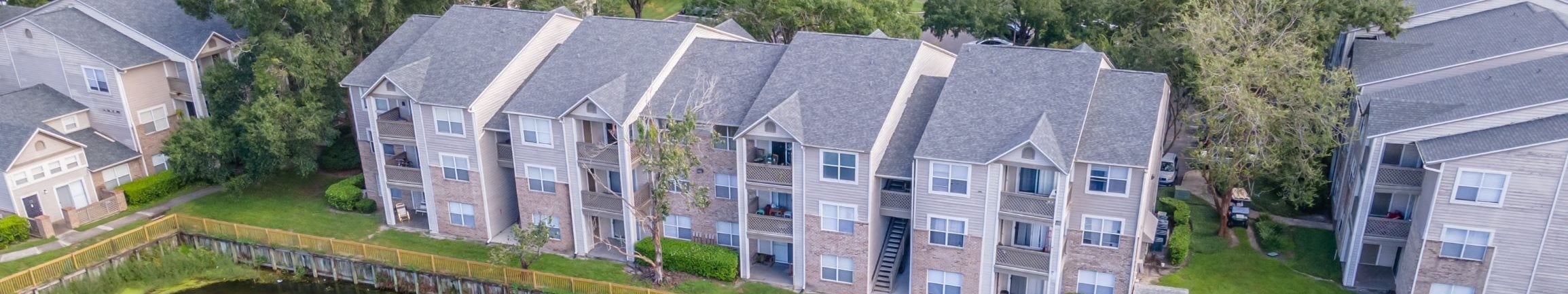 Aerial Views of Barber Park Apartments in Orlando FL